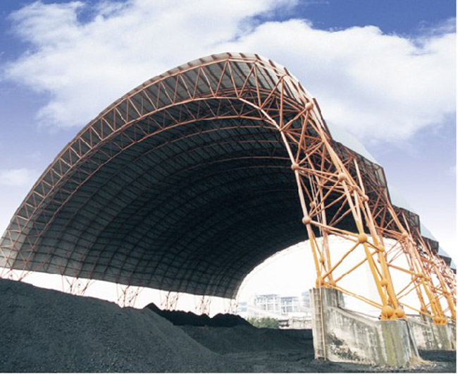克拉玛依发电厂干煤棚网架